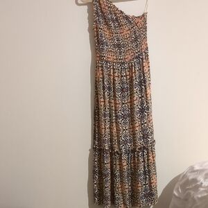 Elegant Multicolor Patterned Women's Dress